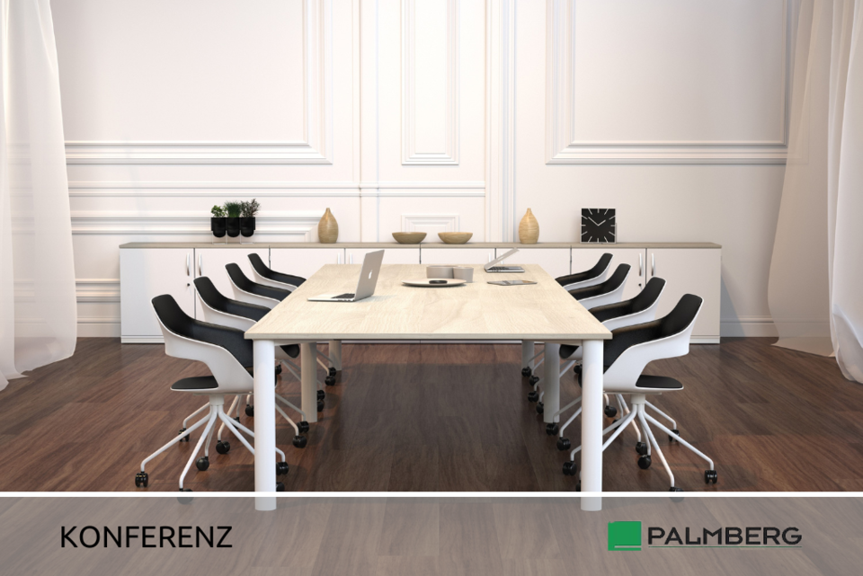 Tisch, Konferenztisch, Massiver Tisch Holz Hell, sitzplätz für 8 Personen