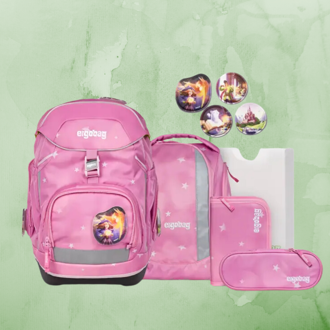Schulranzen von Ergobag im Motiv "WolkenzauBär"  im Set