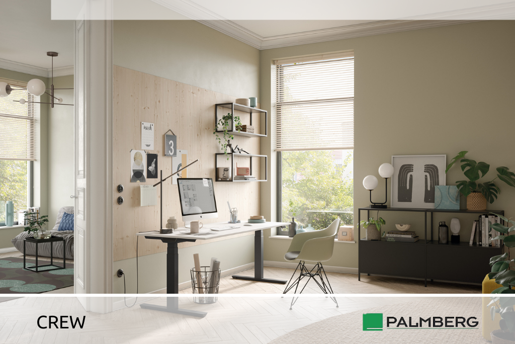 Foto: der "Crew" von Palmberg ist ein in der Höhe verstellbarer Tisch, perfekt auch für das Home Office