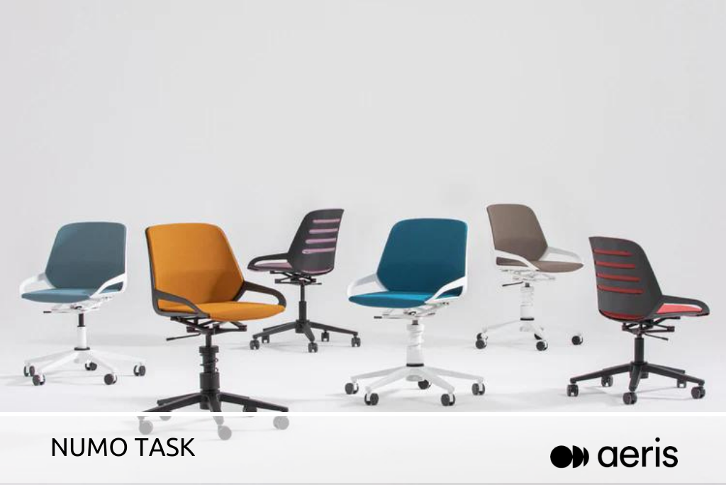 Foto: diverse Varianten des "Numo Task" von Aeris in verschiedenen Farben