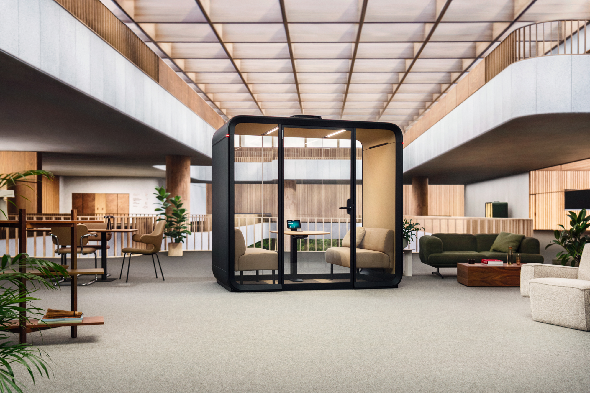 Bild: Ein großer Smart Pod von Framery für Meetings