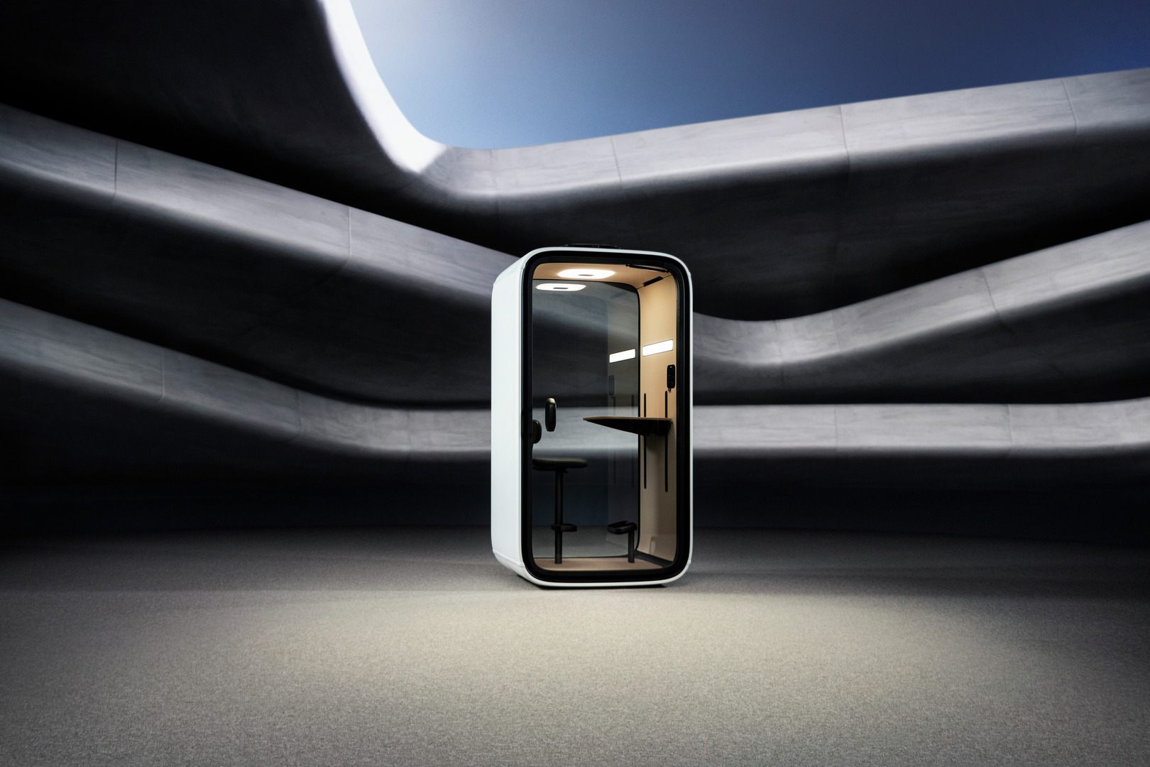 Framery Smart Pods, kleines Modell für konzentriertes Arbeiten